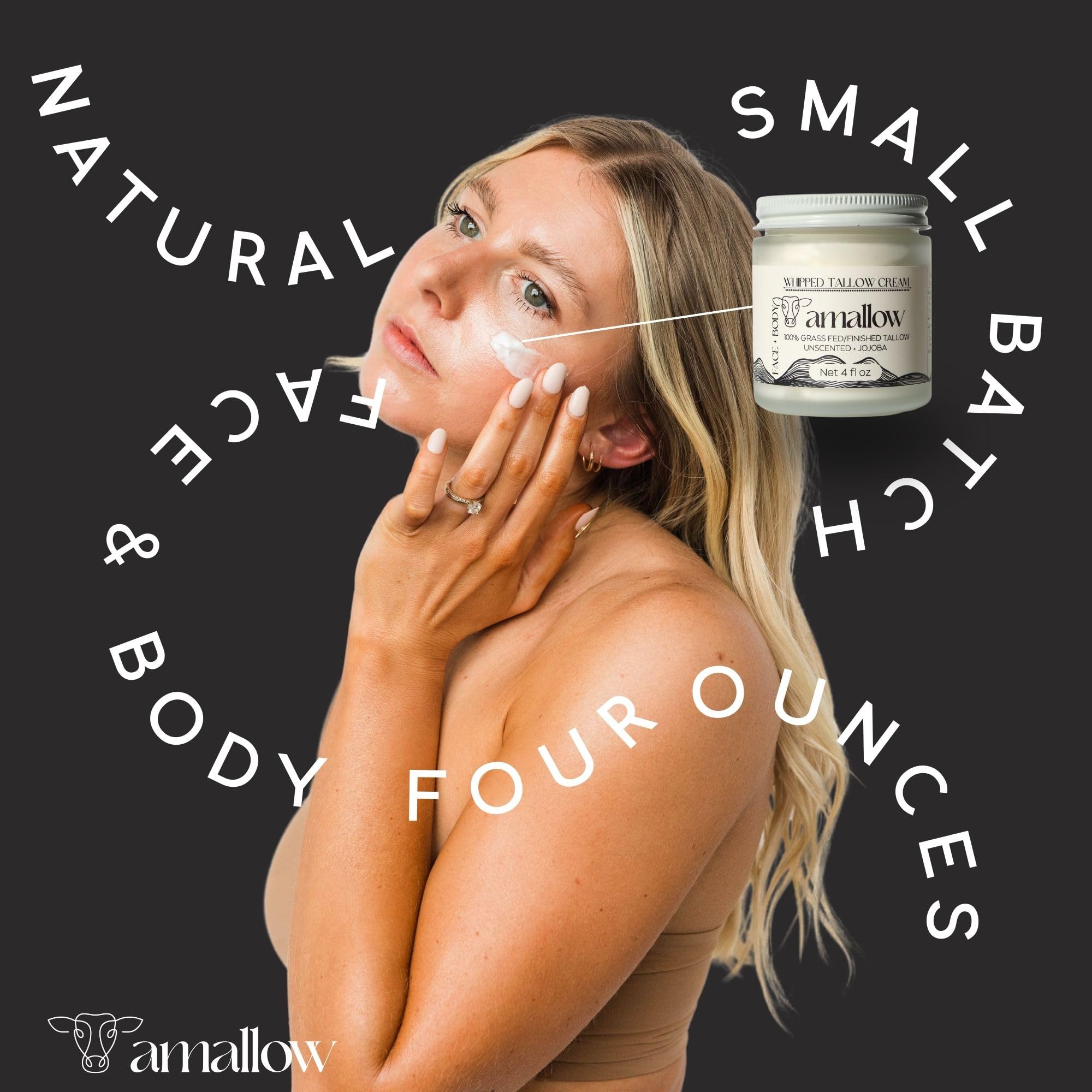 Amallow unscented moisturizer for face and body suitable for sensitive skin