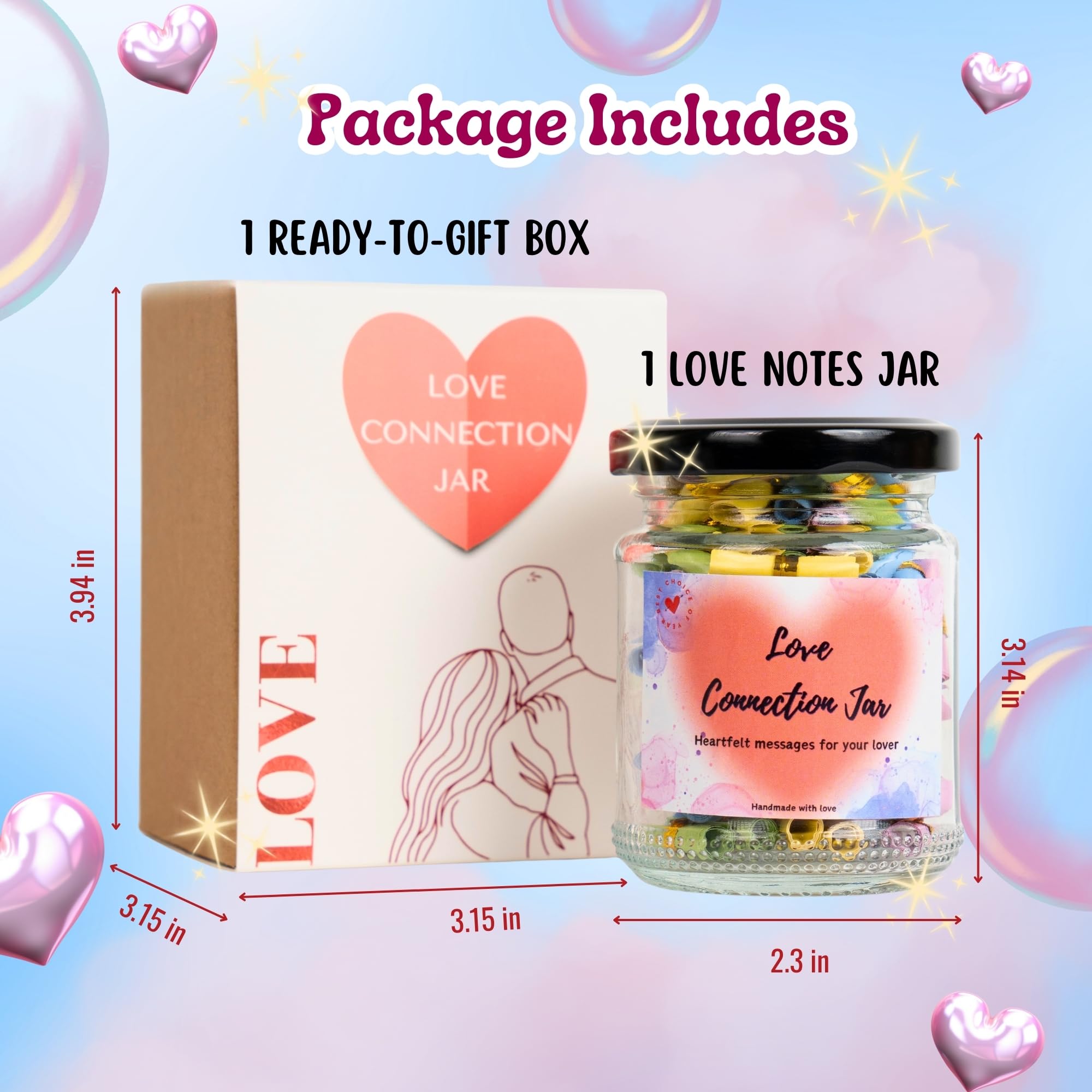 Closeup of AMAQUANG love notes with soft colors and handwriting.