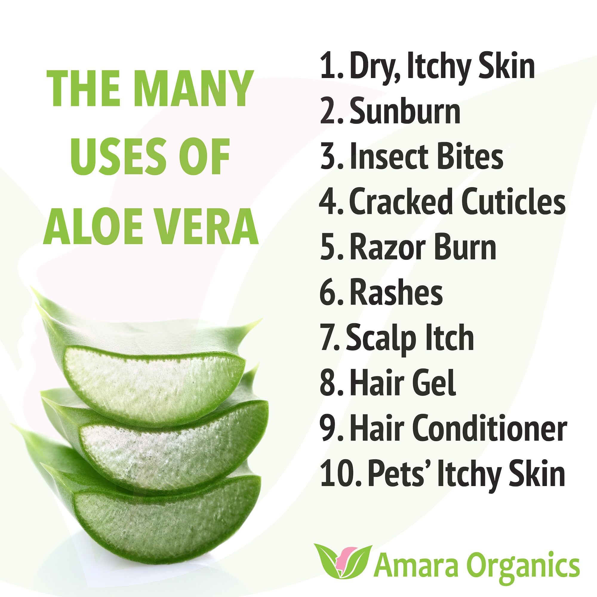 Amara Beauty Aloe Vera Gel safe for pets dry patches