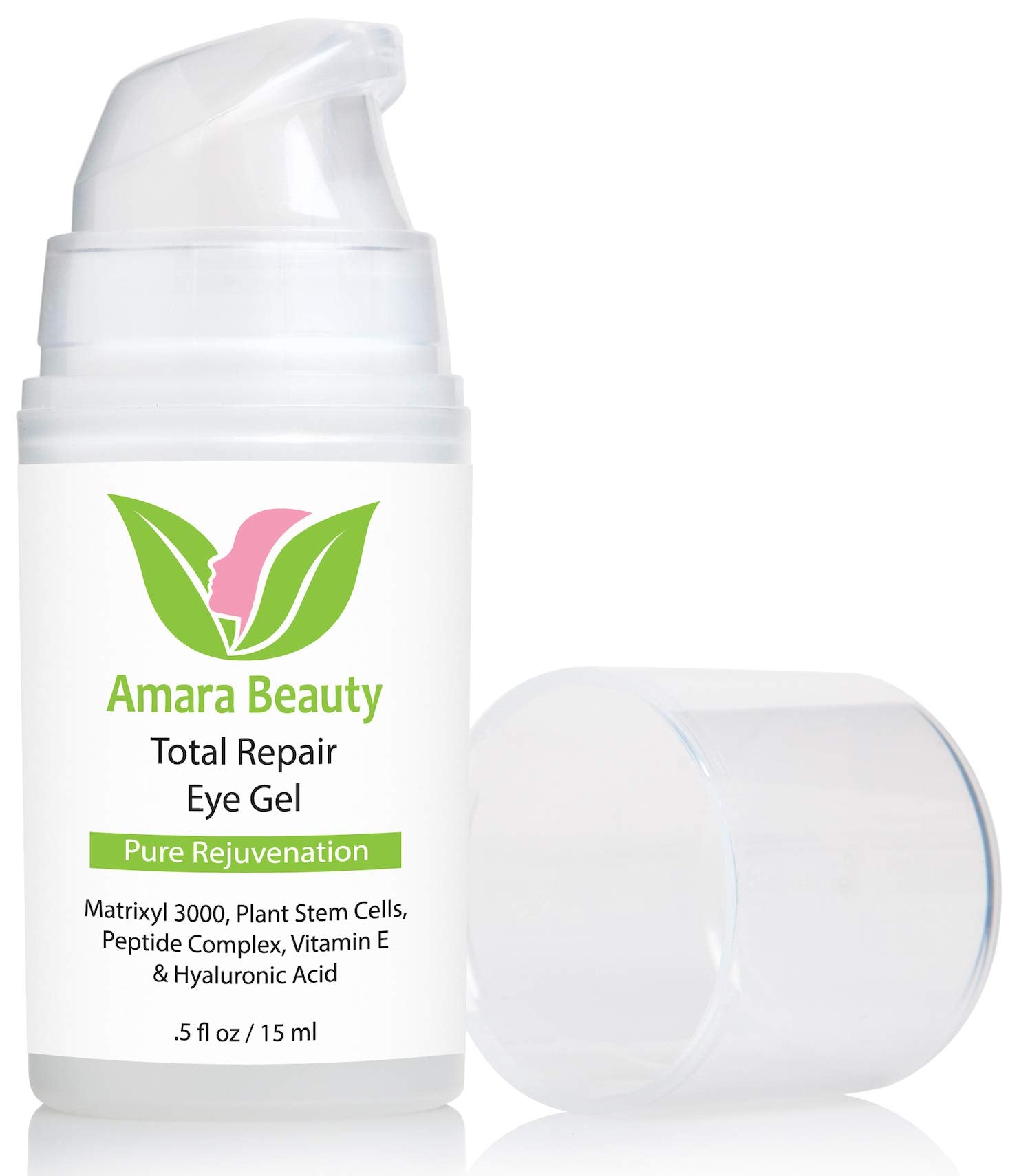 Amara Beauty gel formula hydrates with hyaluronic acid around the eyes