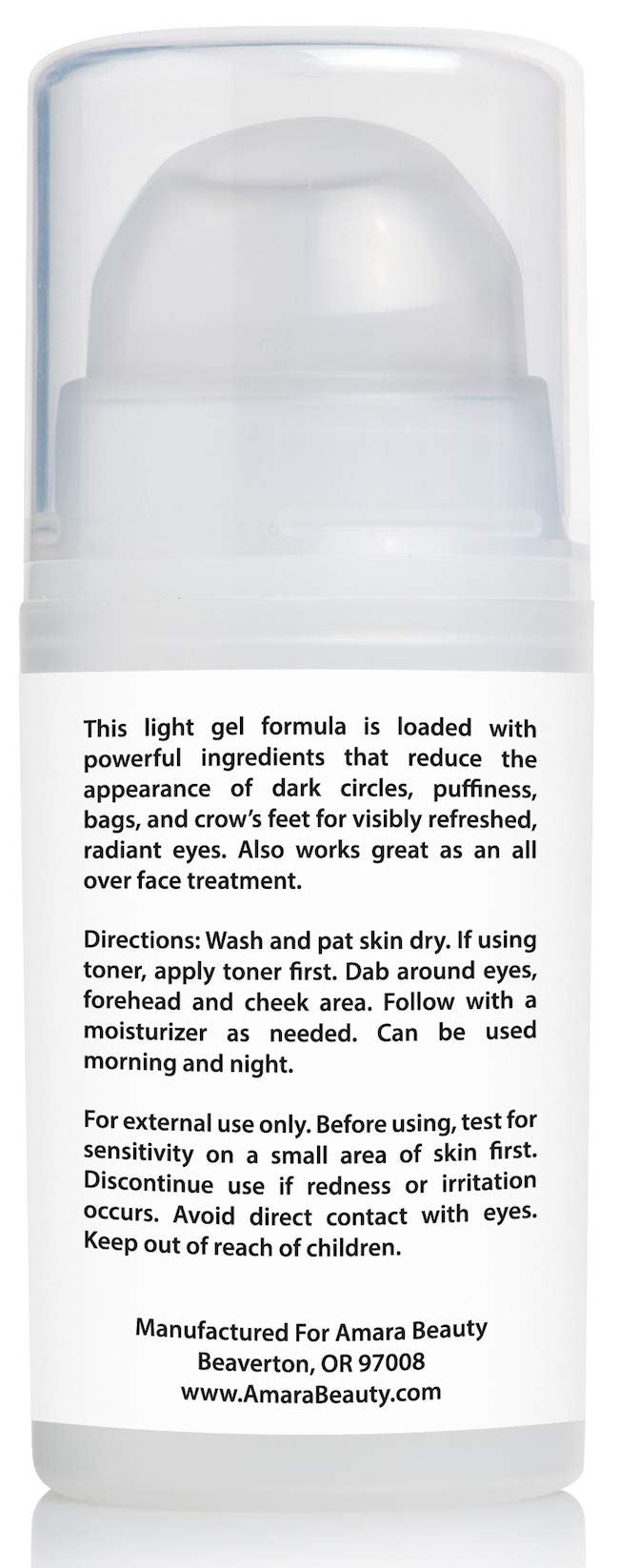 Amara Beauty lightweight gel absorbs quickly without greasy residue