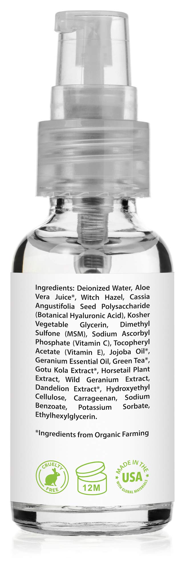 Amara Beauty Hyaluronic Serum closeup promoting hydrated radiance