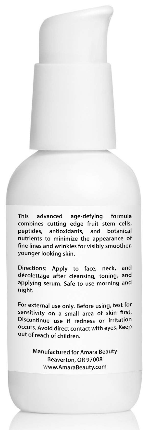 Amara Beauty peptides and resveratrol jar highlighting potent anti-aging ingredients.