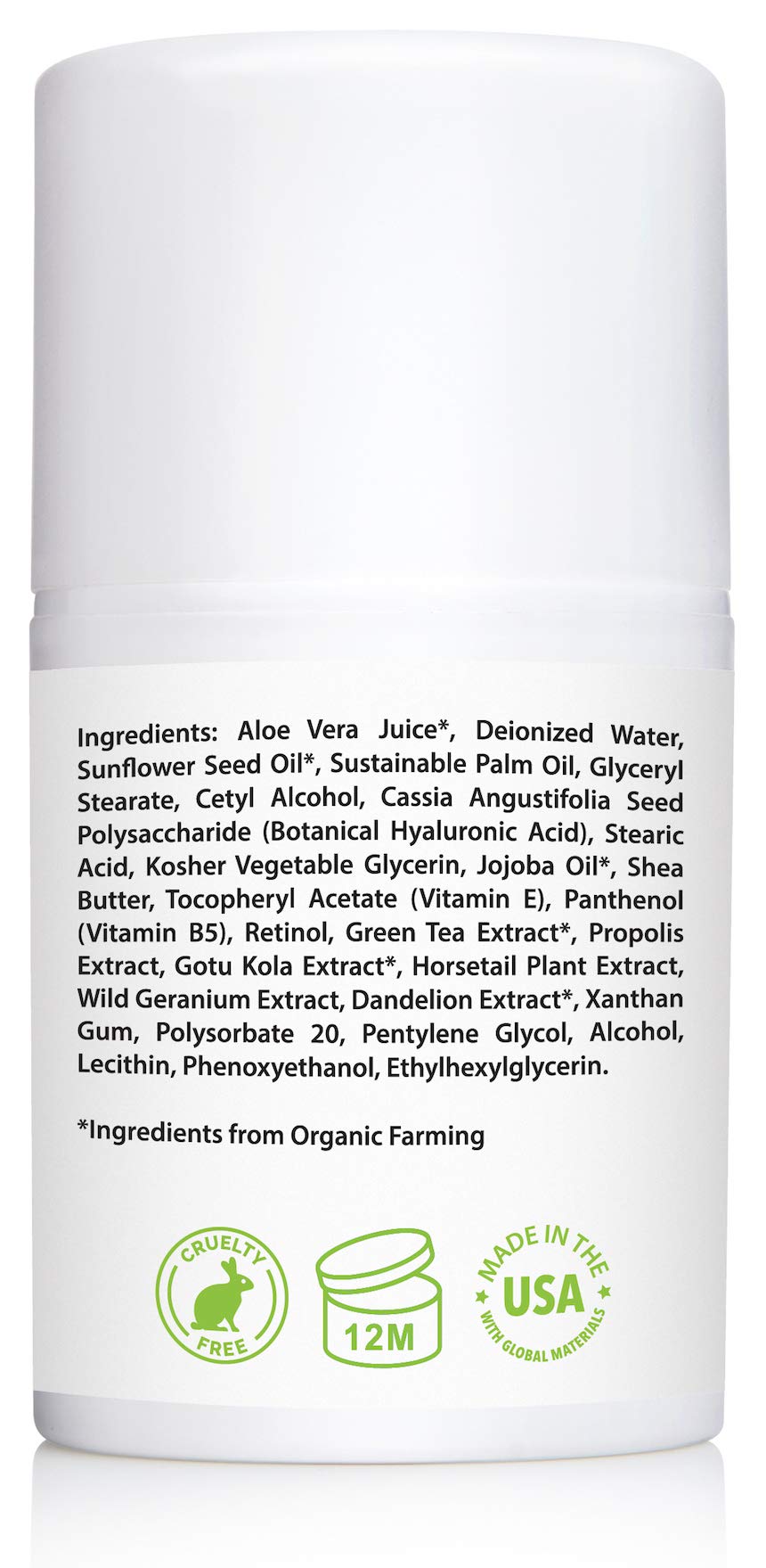Amara Beauty Retinol Cream night routine image suggests calm, smooth skin