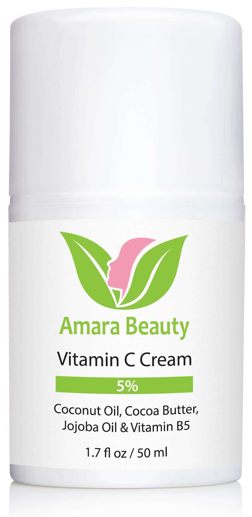 Amara Beauty Vitamin C Cream being applied to the face for even tone.