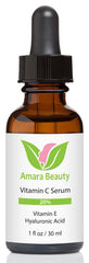 Amara Beauty Vitamin C Serum dropper dispensing lightweight serum
