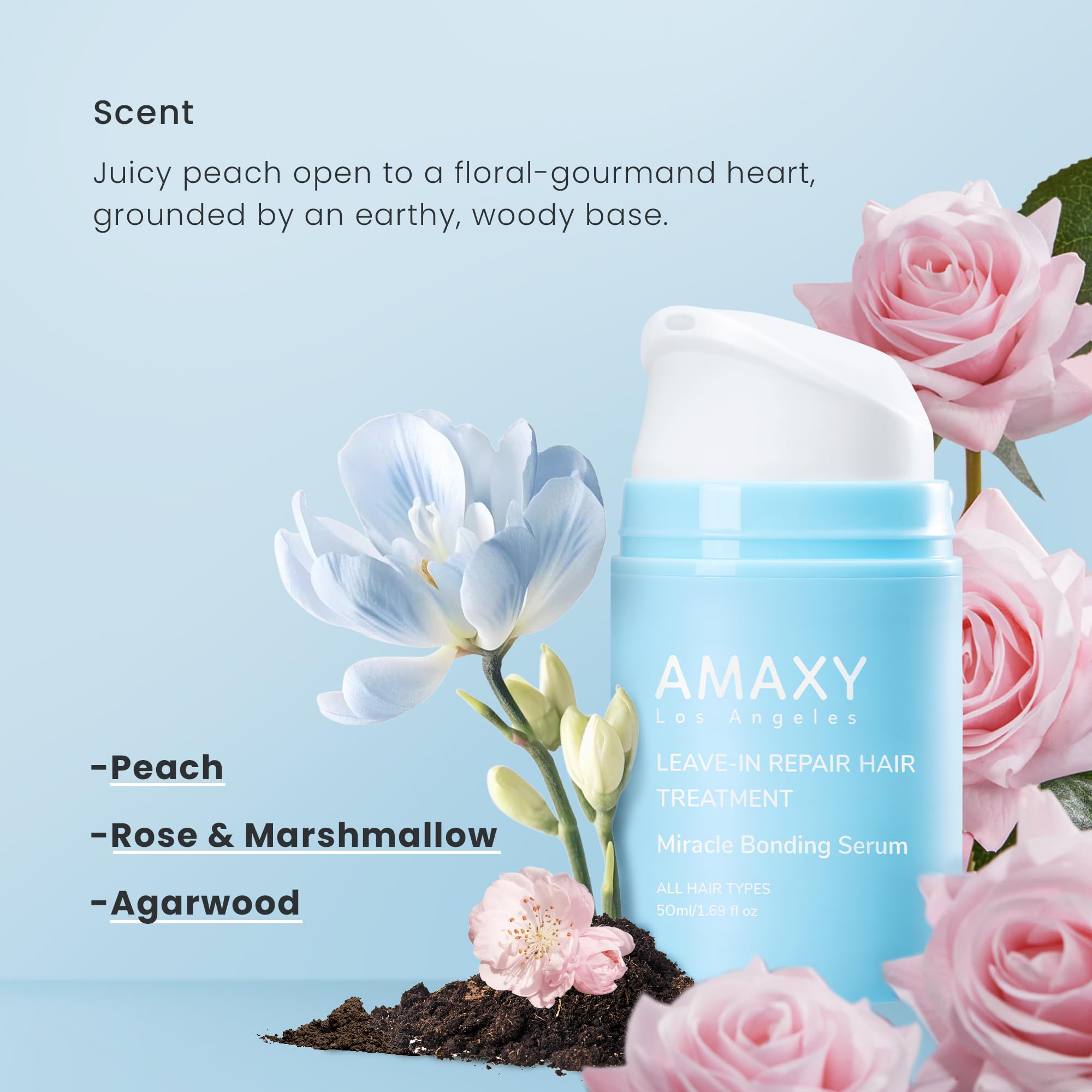 AMAXY Miracle Bonding Serum cruelty-free packaging emphasizes ethical care