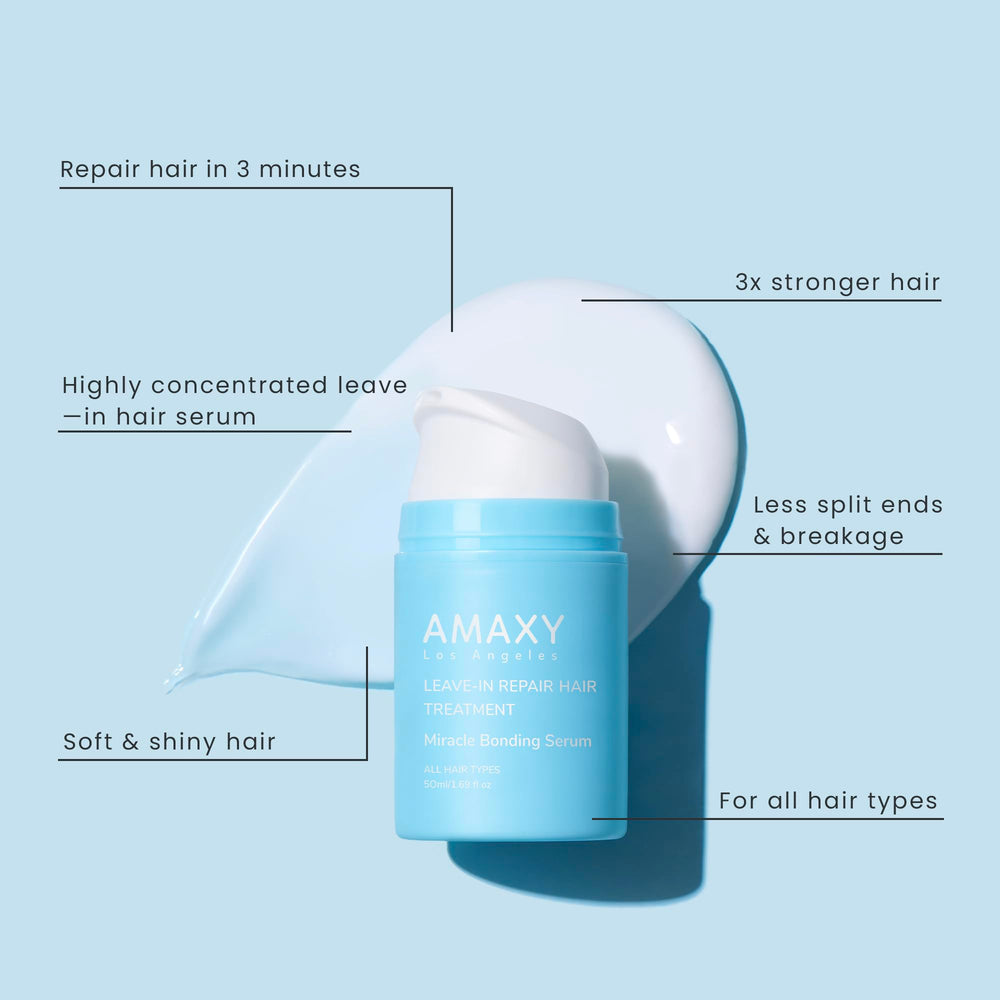 AMAXY Miracle Bonding Serum pump dispense enables quick, mess-free application