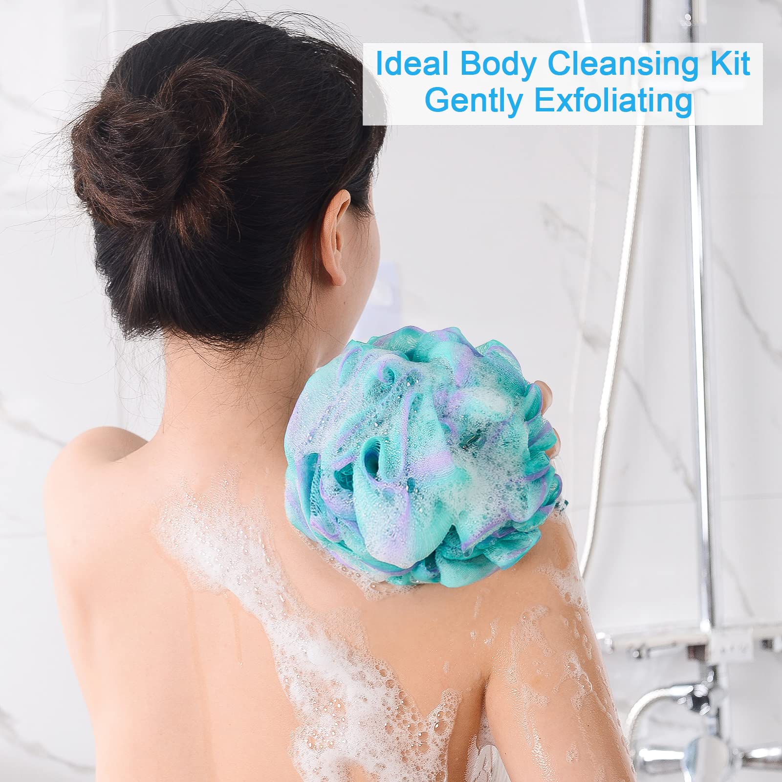 Strong knotting design ensures durable, everyday use of the AmazerBath loofah