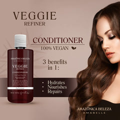 AMAZONICA BELEZA AMABELLE aloe leaf blend enhances healthy hair shine.