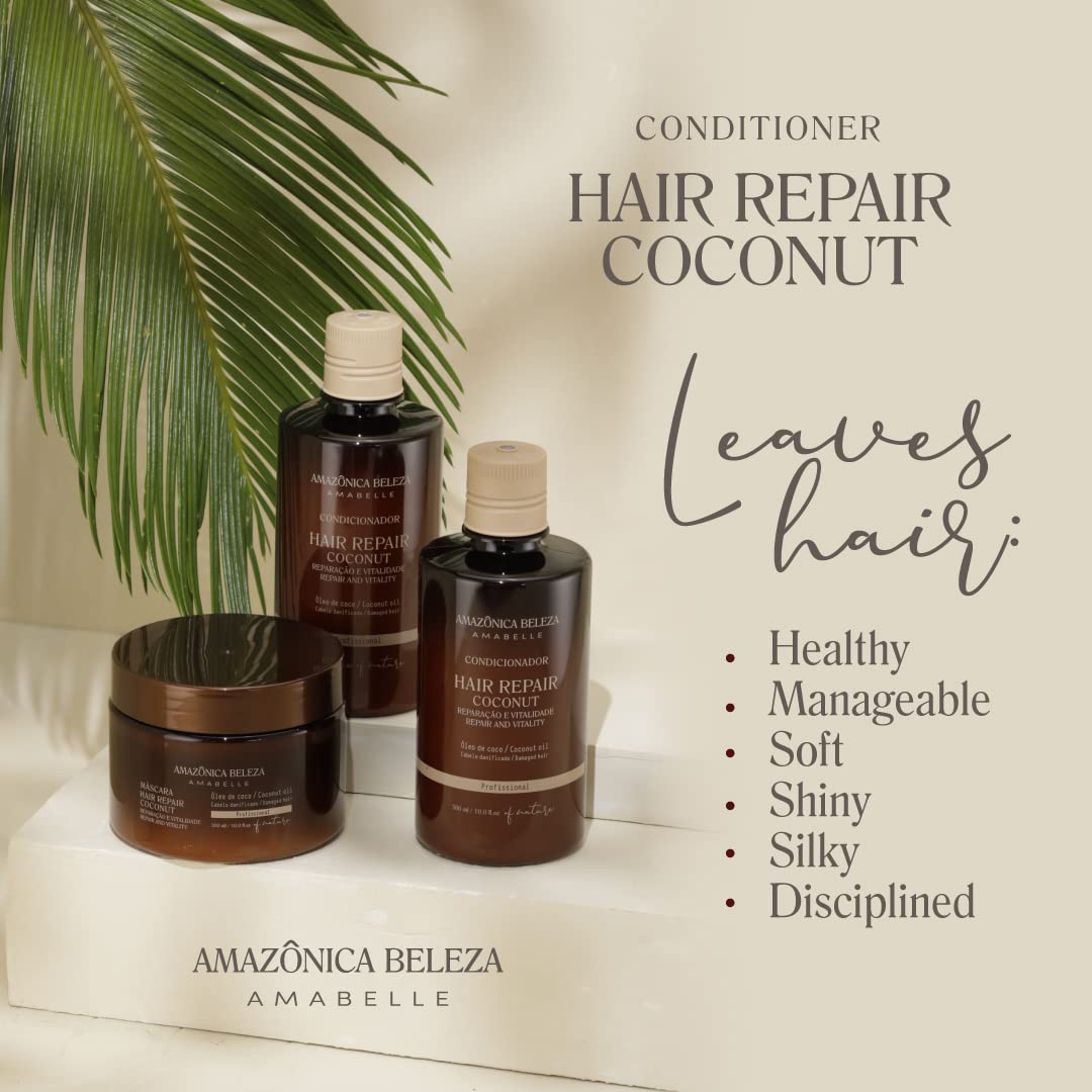 AMAZÓNICA BELEZA AMABELLE detangling application in bathroom setting