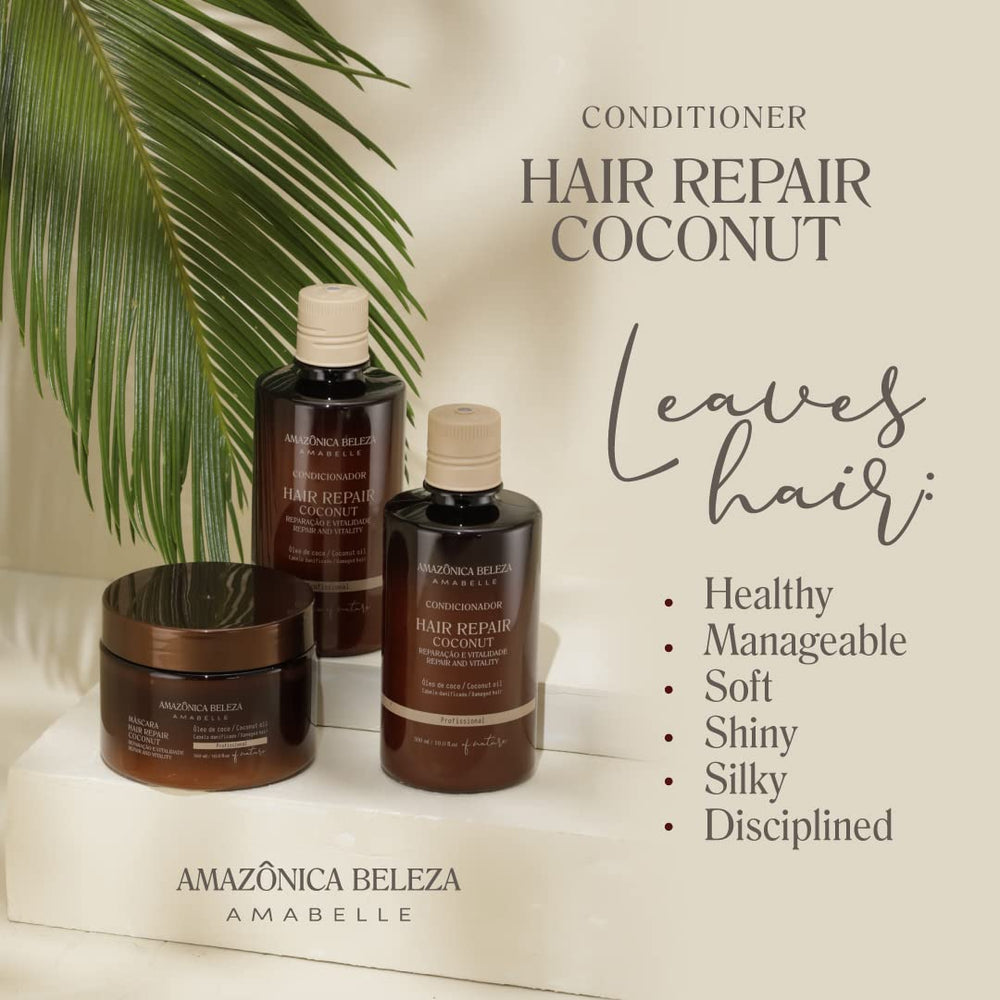 AMAZÓNICA BELEZA AMABELLE detangling application in bathroom setting