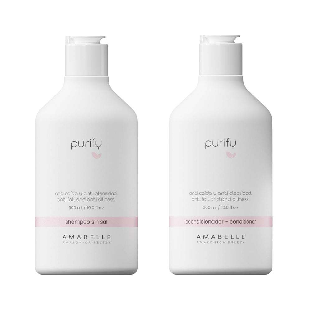 AMAZÓNICA BELEZA AMABELLE Purify Shampoo bottle for oil control and shine.
