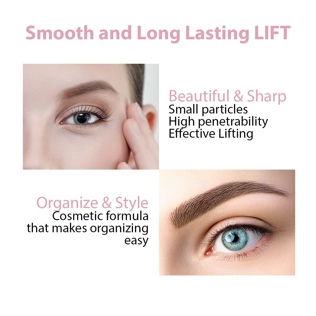 Amber Lash Curlerful in-use Step 1 application on lashes