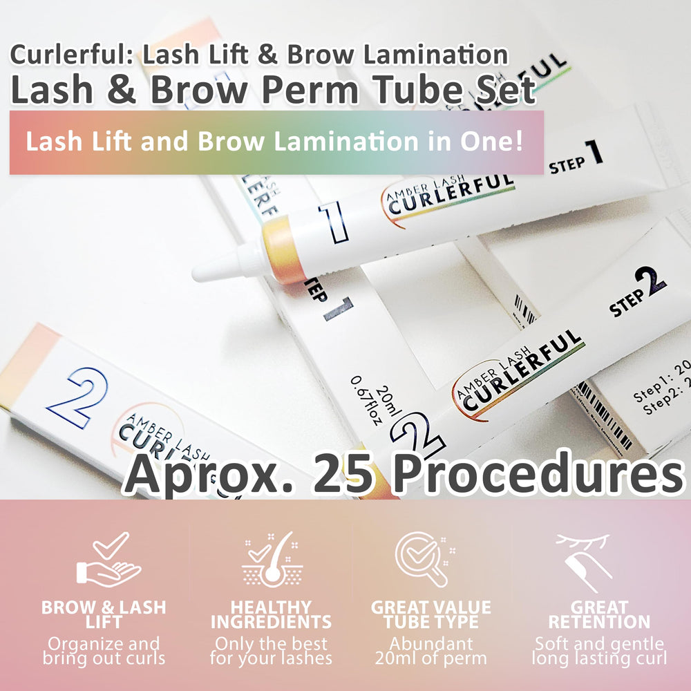 Amber Lash Curlerful Step 2 set bottle for secure brow and lash setting