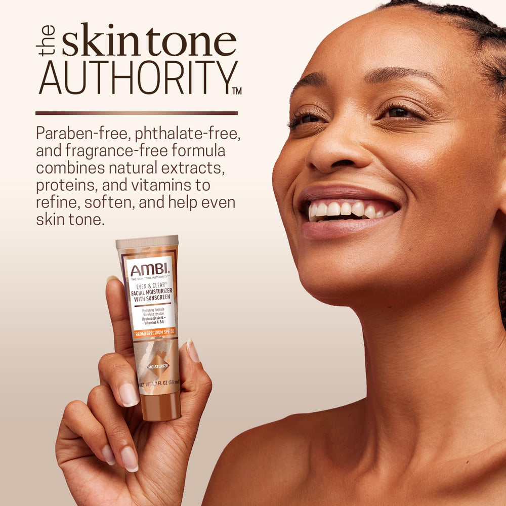 Ambi moisturizer suitable for all skin types, lightweight and absorbent