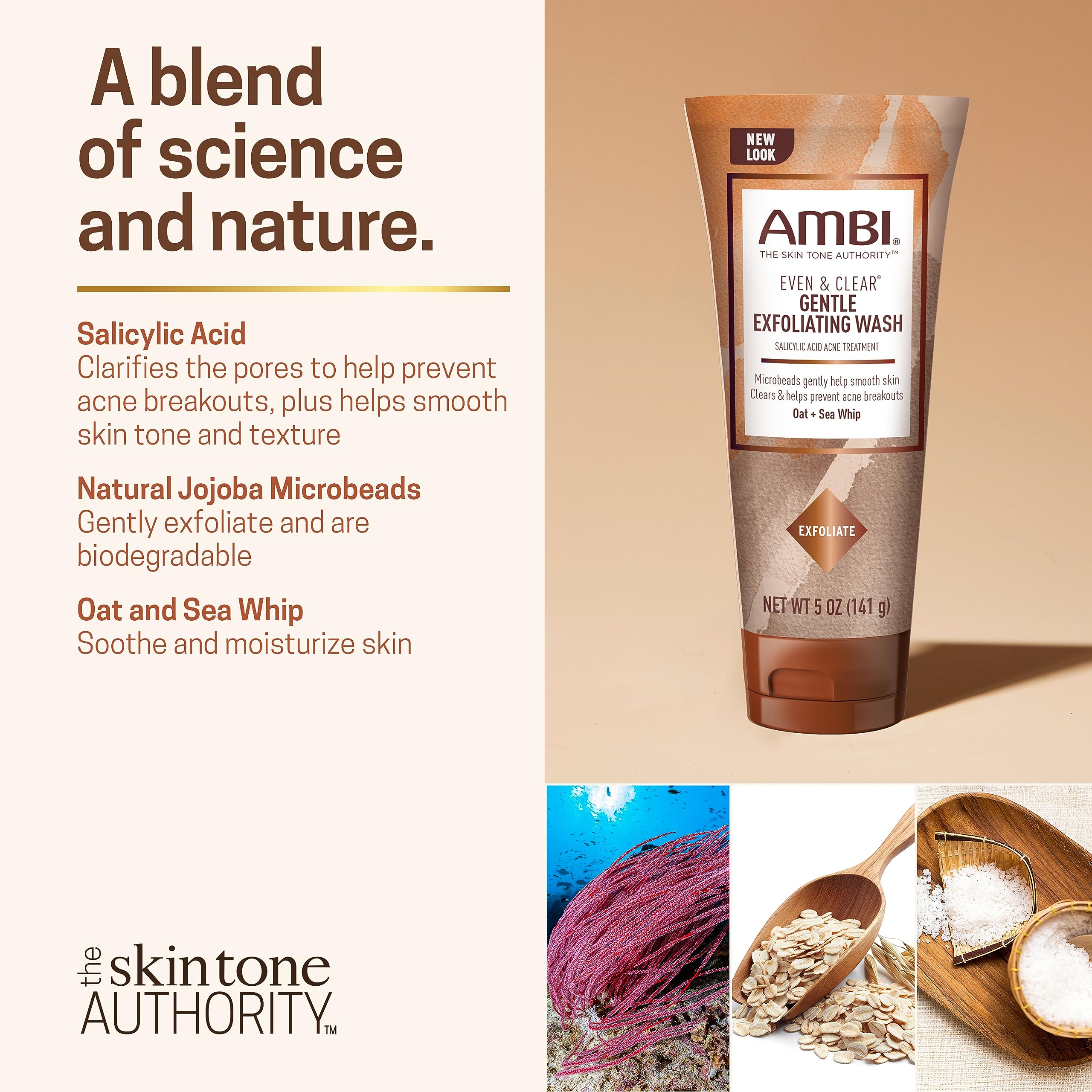 Ambi face wash lather closeup reveals creamy foam for smooth skin.