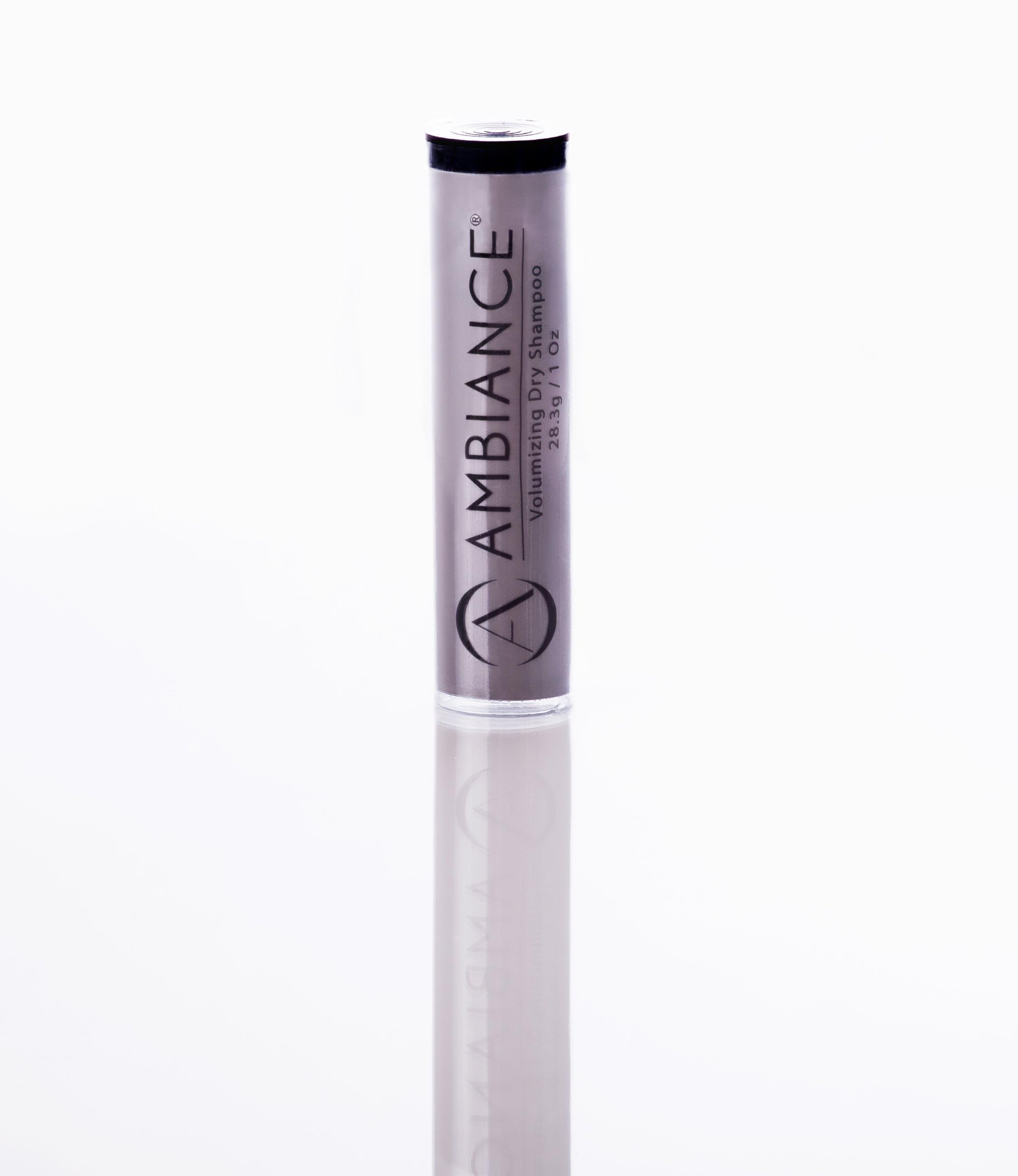 Ambiance tinted powder blends with dark hair for discreet refresh