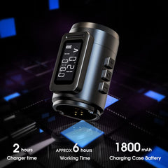 Ambition MARS-U battery LCD display shows power, voltage, and runtime