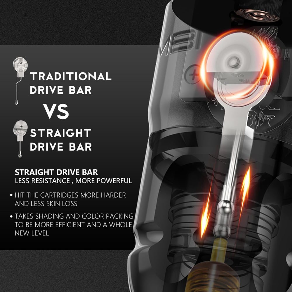 Ambition straight drive cam 4.0mm enhances ink flow and shading efficiency