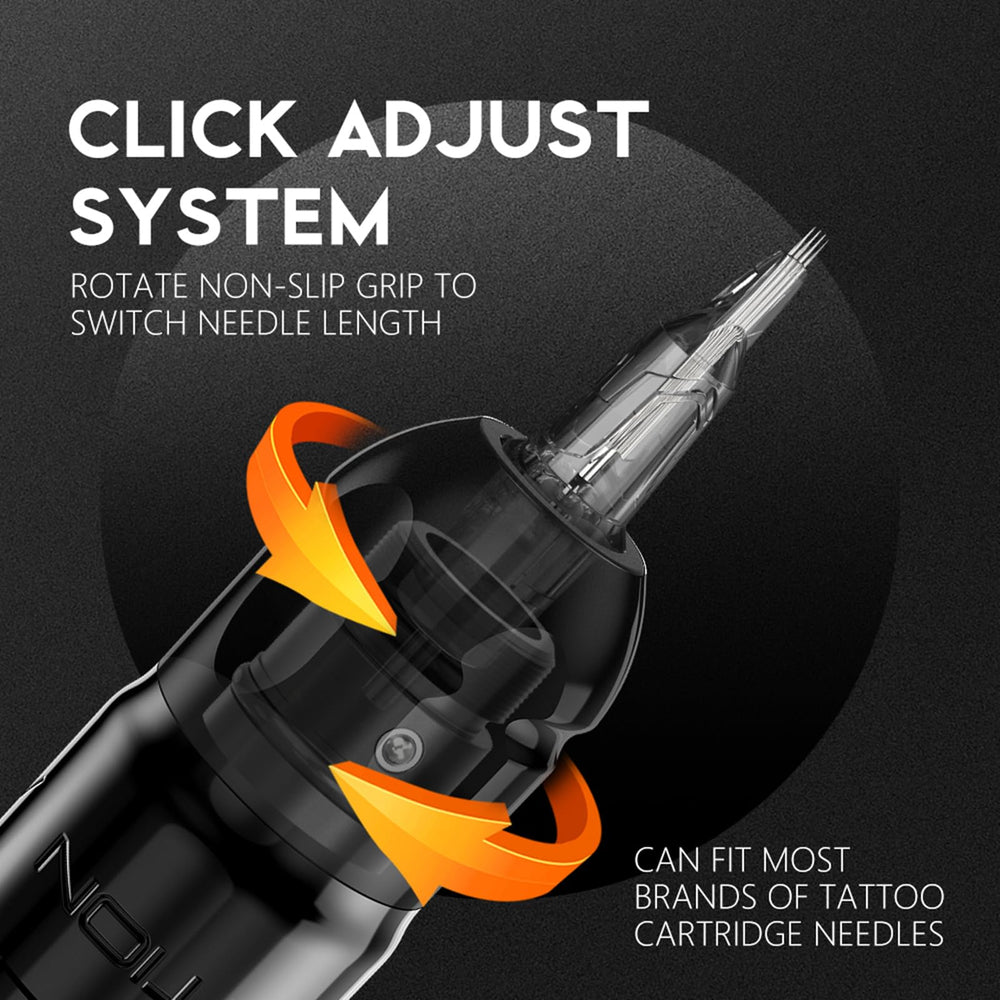 Ambition tattoo pen in zipper box ready for travel and transport
