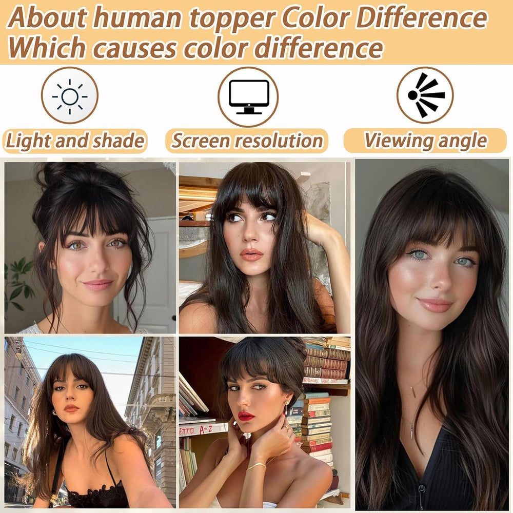 Amchoice clip-in bangs easy to apply and secure.