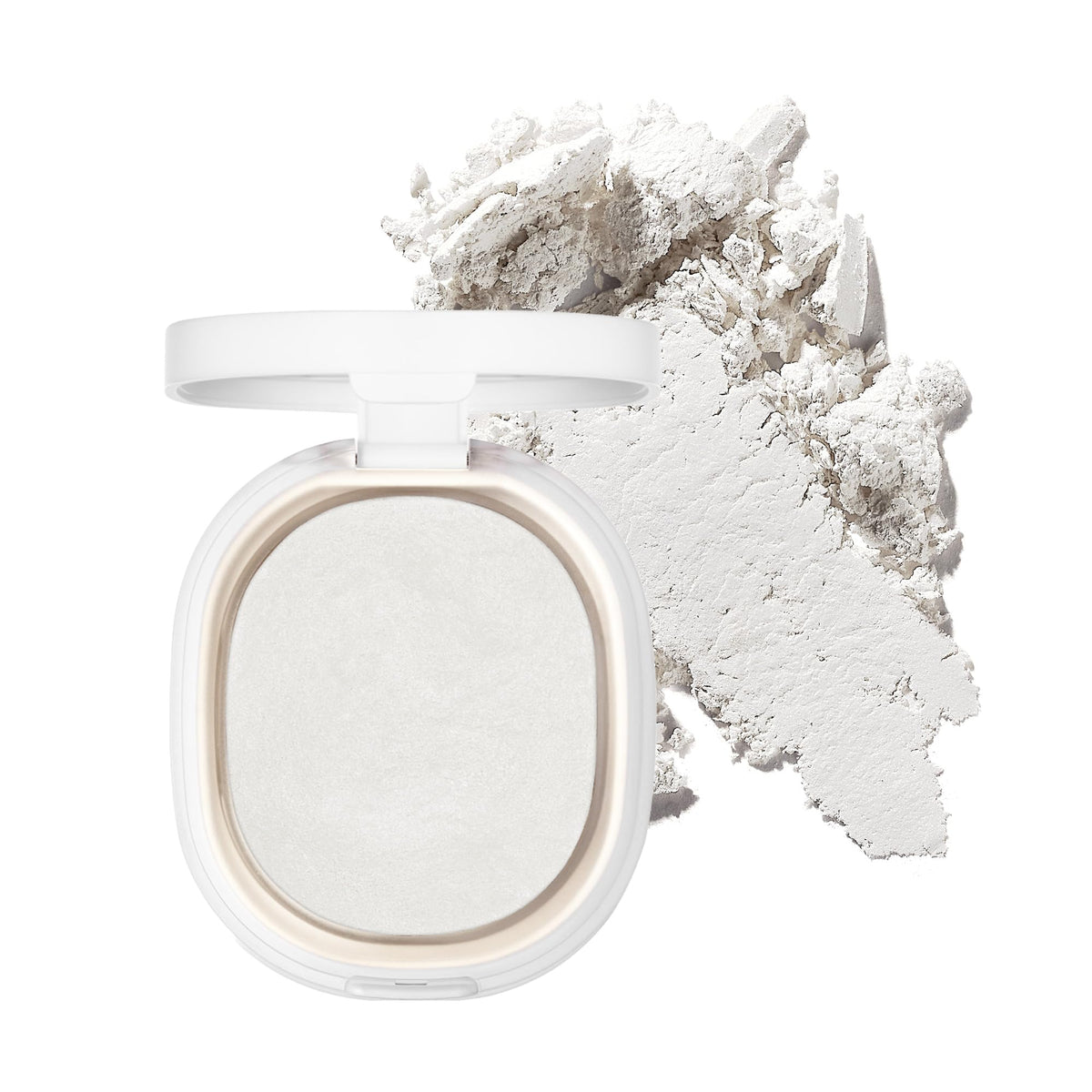 AmeliSeoul Baked Powder Snow White compact showing breathable, light setting for all skin tones.