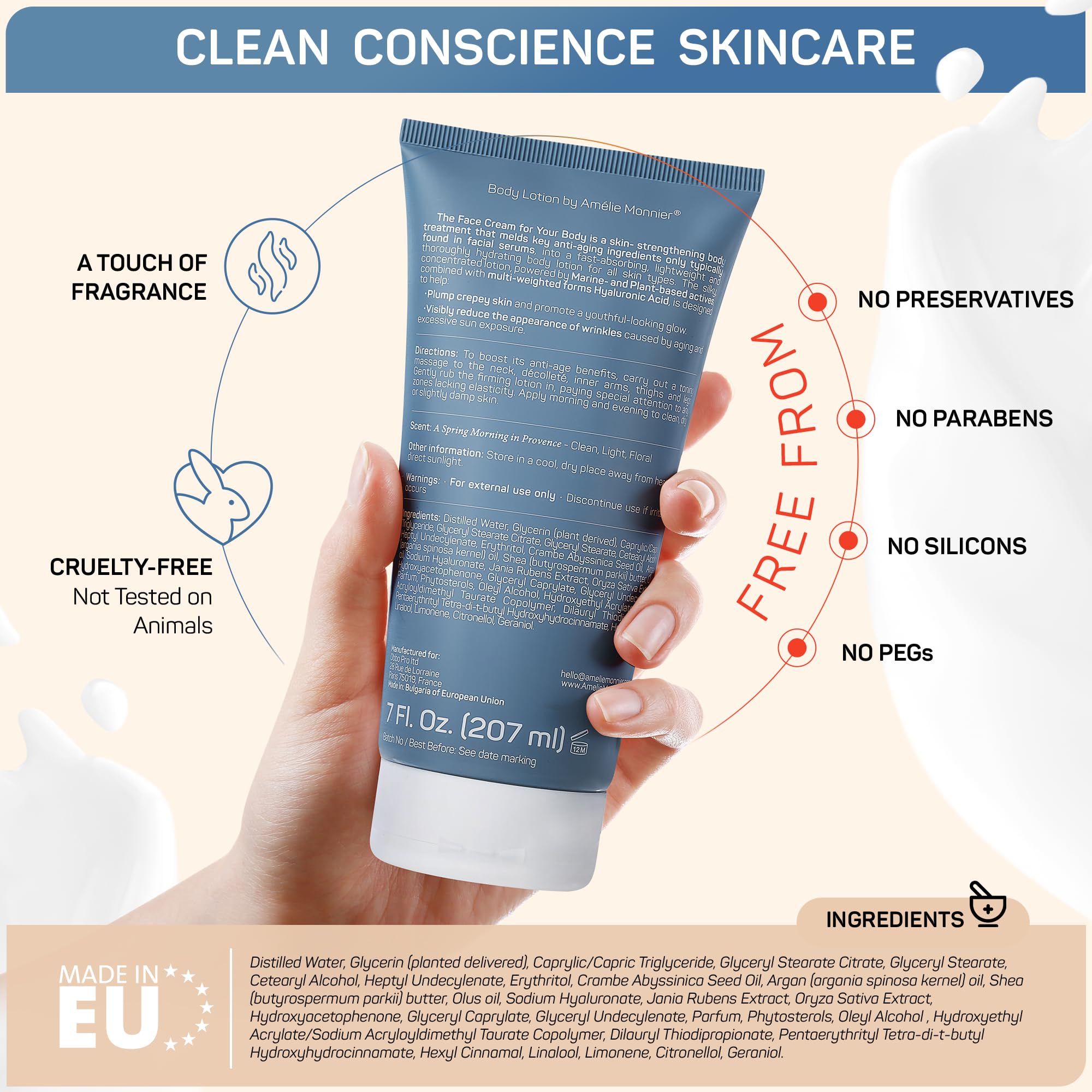 Hyaluronic acid ingredient focus in Amélie Monnier formula