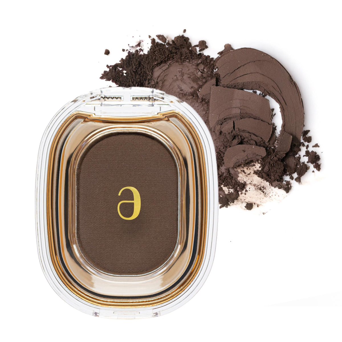 AmeliSeoul STEP BASIC Charcoal Brown compact shows rich pigment payoff.