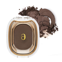 AmeliSeoul STEP BASIC Charcoal Brown compact shows rich pigment payoff.