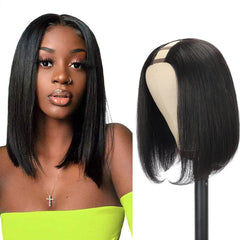 Amella Hair U Part Wig front view for a natural, seamless hairline.