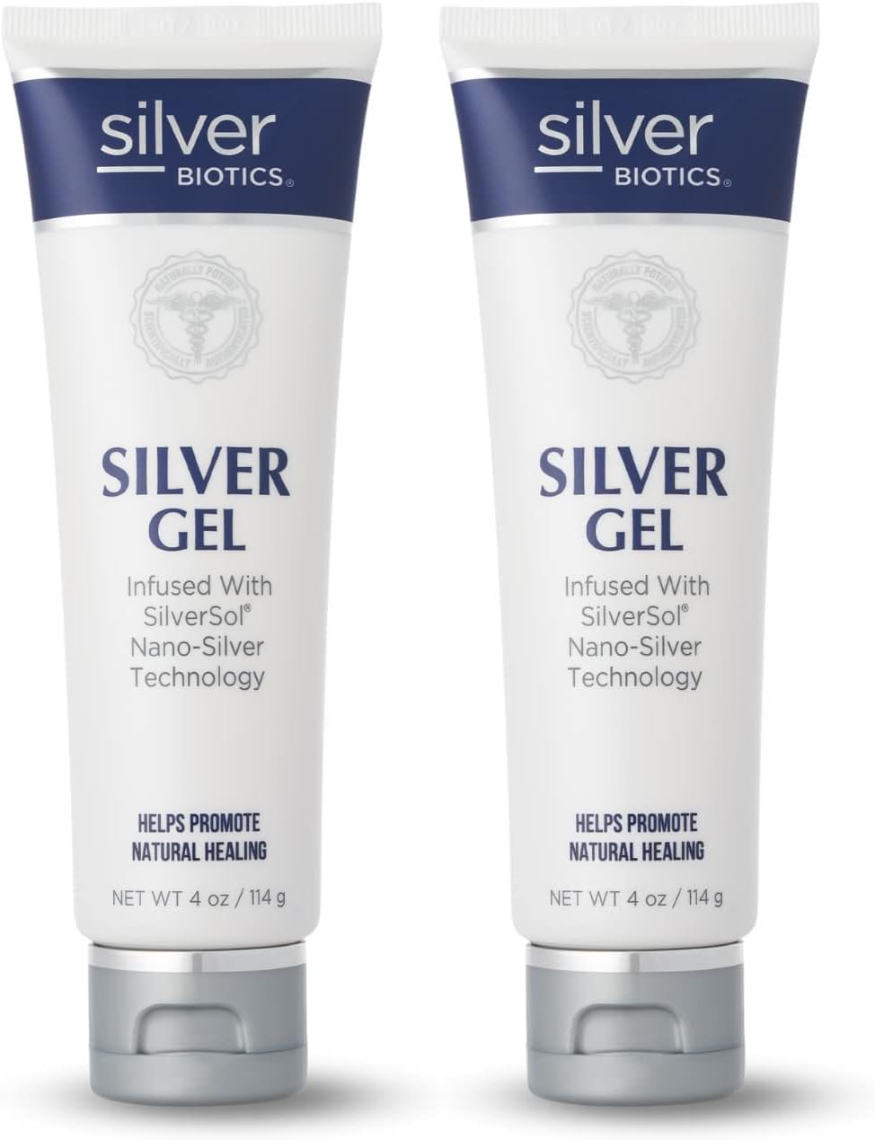 American Biotech Labs Silver Biotics first aid gel pack of 2 tubes for convenient coverage.