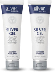 American Biotech Labs Silver Biotics first aid gel pack of 2 tubes for convenient coverage.