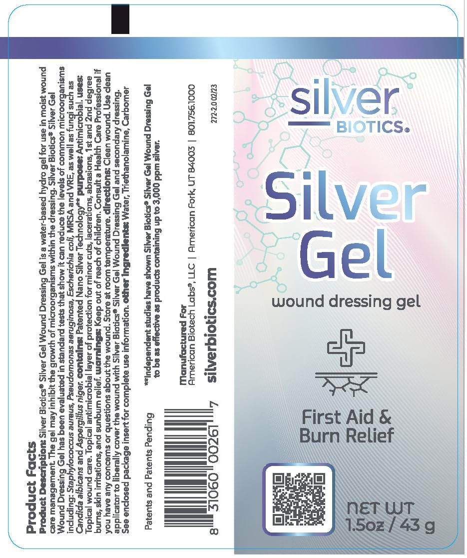 American Biotech Labs Silver Biotics suited for sunburn relief and minor skin irritations.