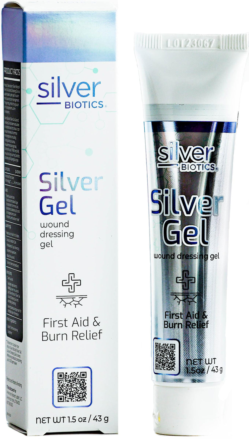 American Biotech Labs Silver Biotics wound gel top view demonstrates a protective moisture layer.