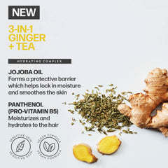 AMERICAN CREW 3-in-1 ginger tea body-wash-foam delivers clean, refreshed skin