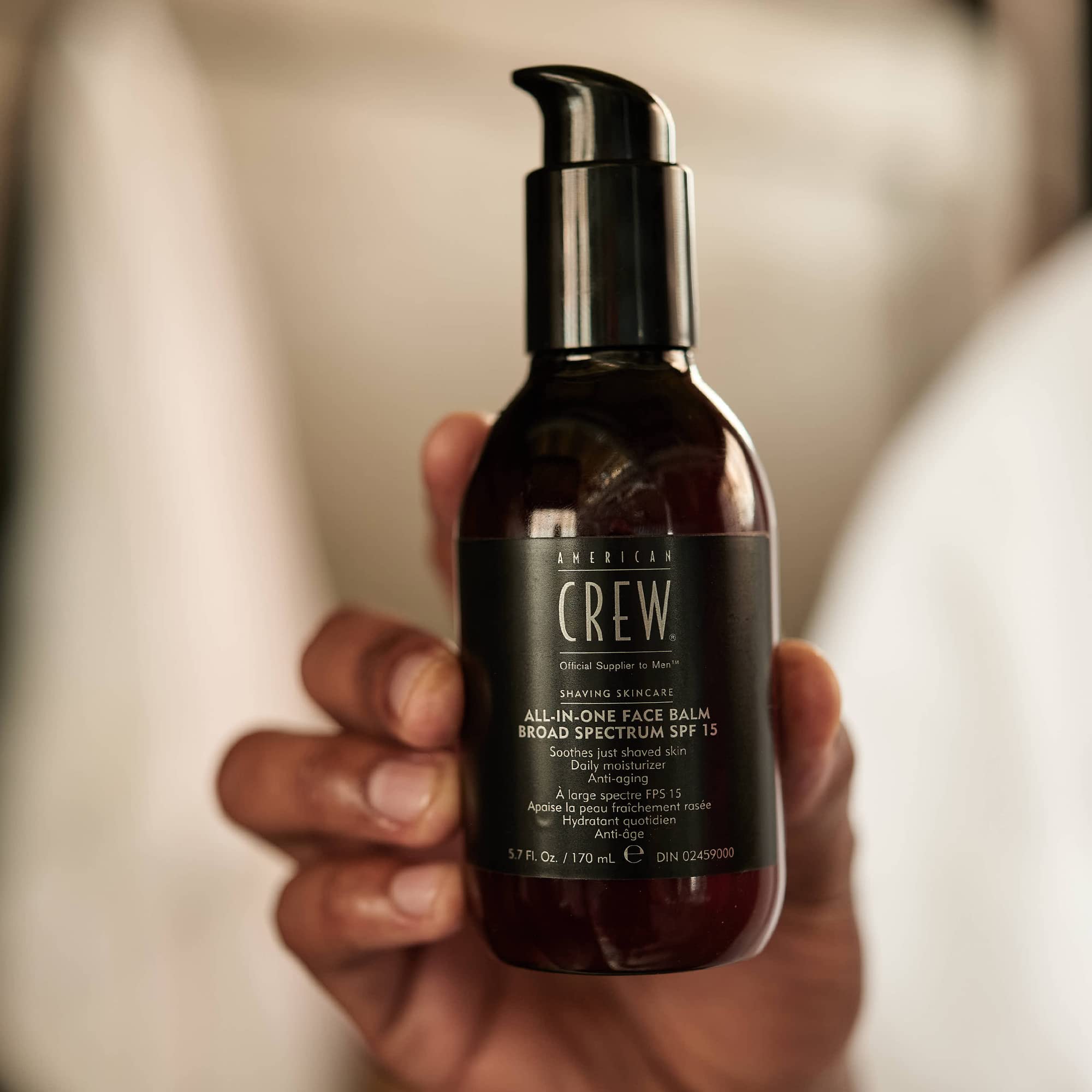 American Crew after shave balm use offers soothing relief after shaving