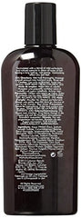 American Crew Daily Moisturizing Shampoo label highlights natural extracts for nourished hair.