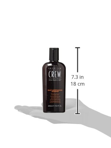 American Crew Daily Moisturizing Shampoo packaging 8-45oz for home grooming routine.