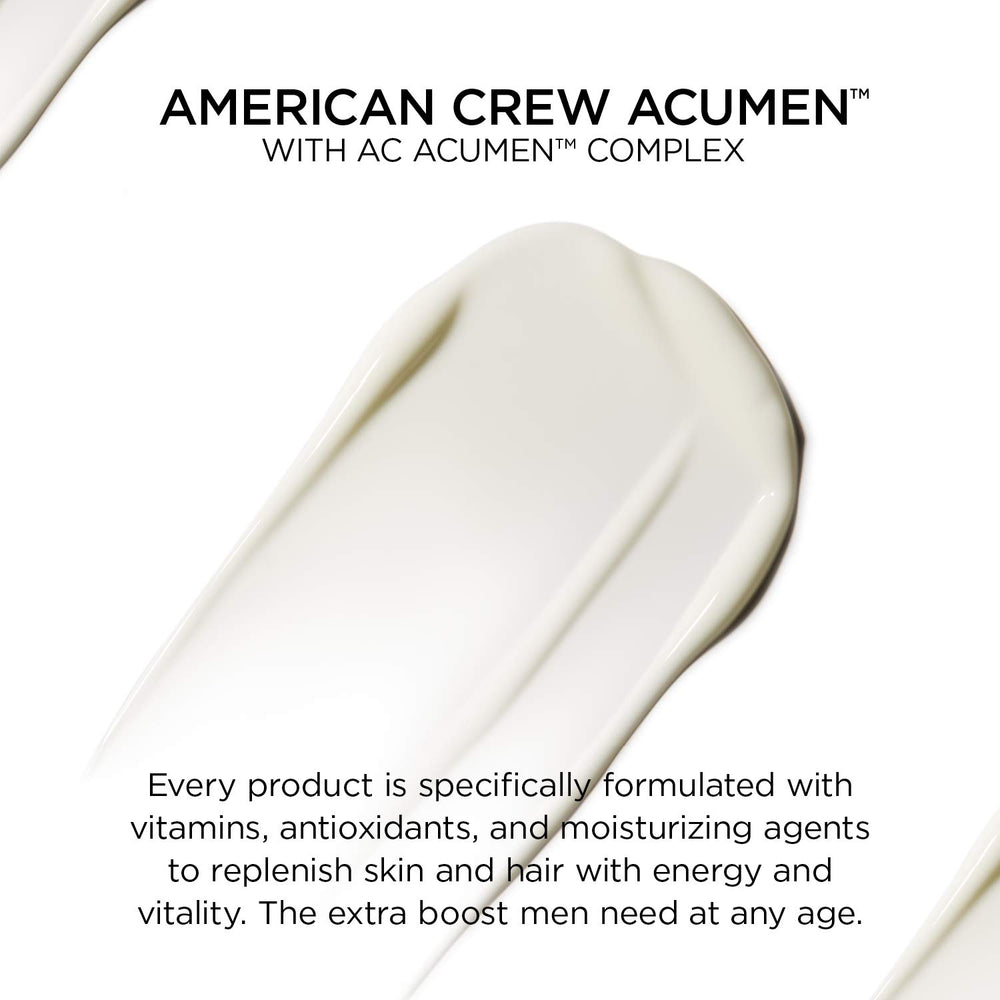 Result: cleaner skin after rinsing with American Crew face wash.