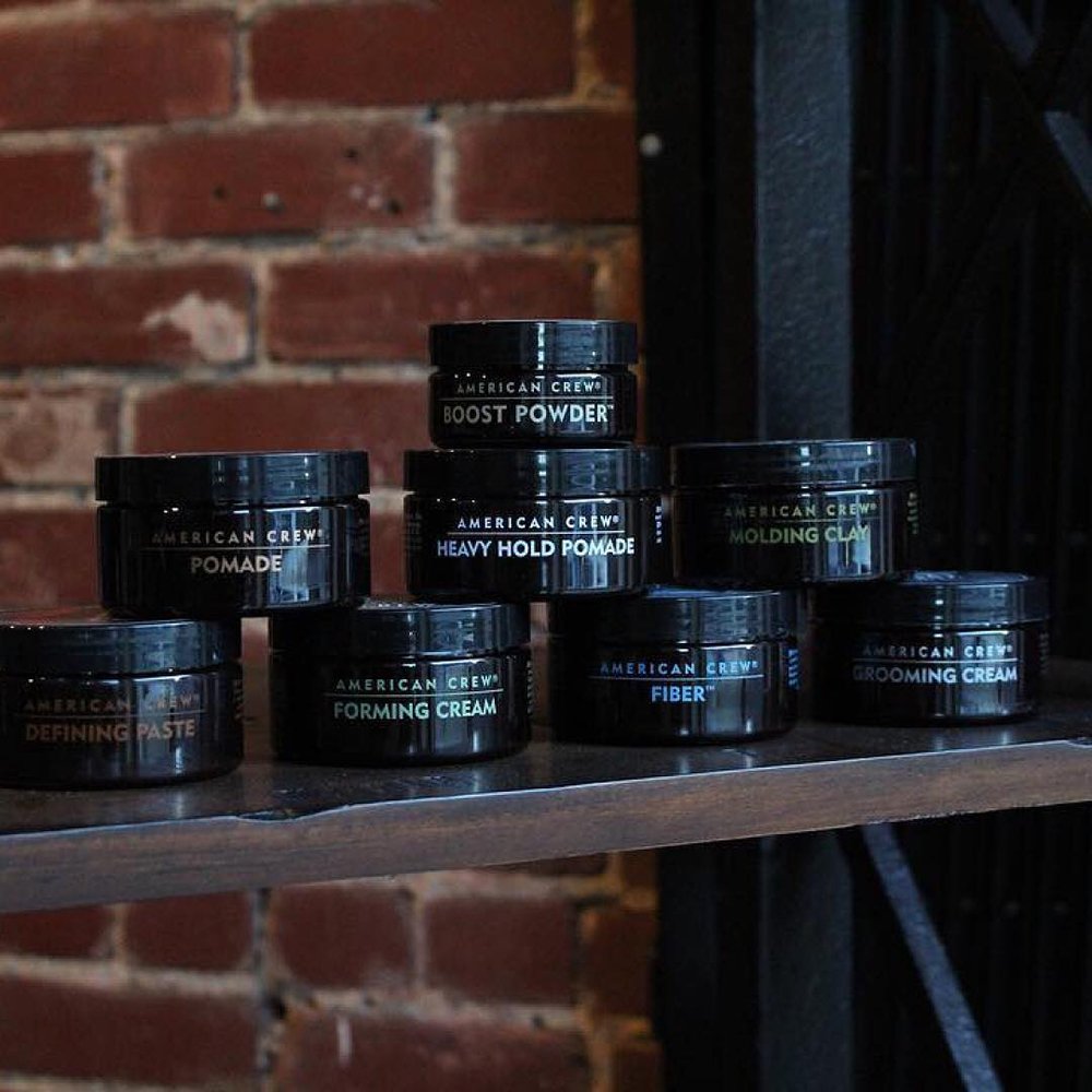 American Crew Forming Cream on hand enables controlled, touchable styling.