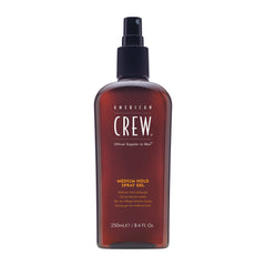 American Crew Medium Hold Spray Gel bottle for versatile styling.