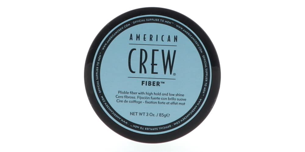 American Crew Men Fiber jar close-up shows texture-ready styling.