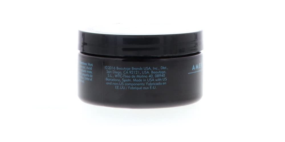 American Crew Men Fiber mirror styling shows real-time texture result.