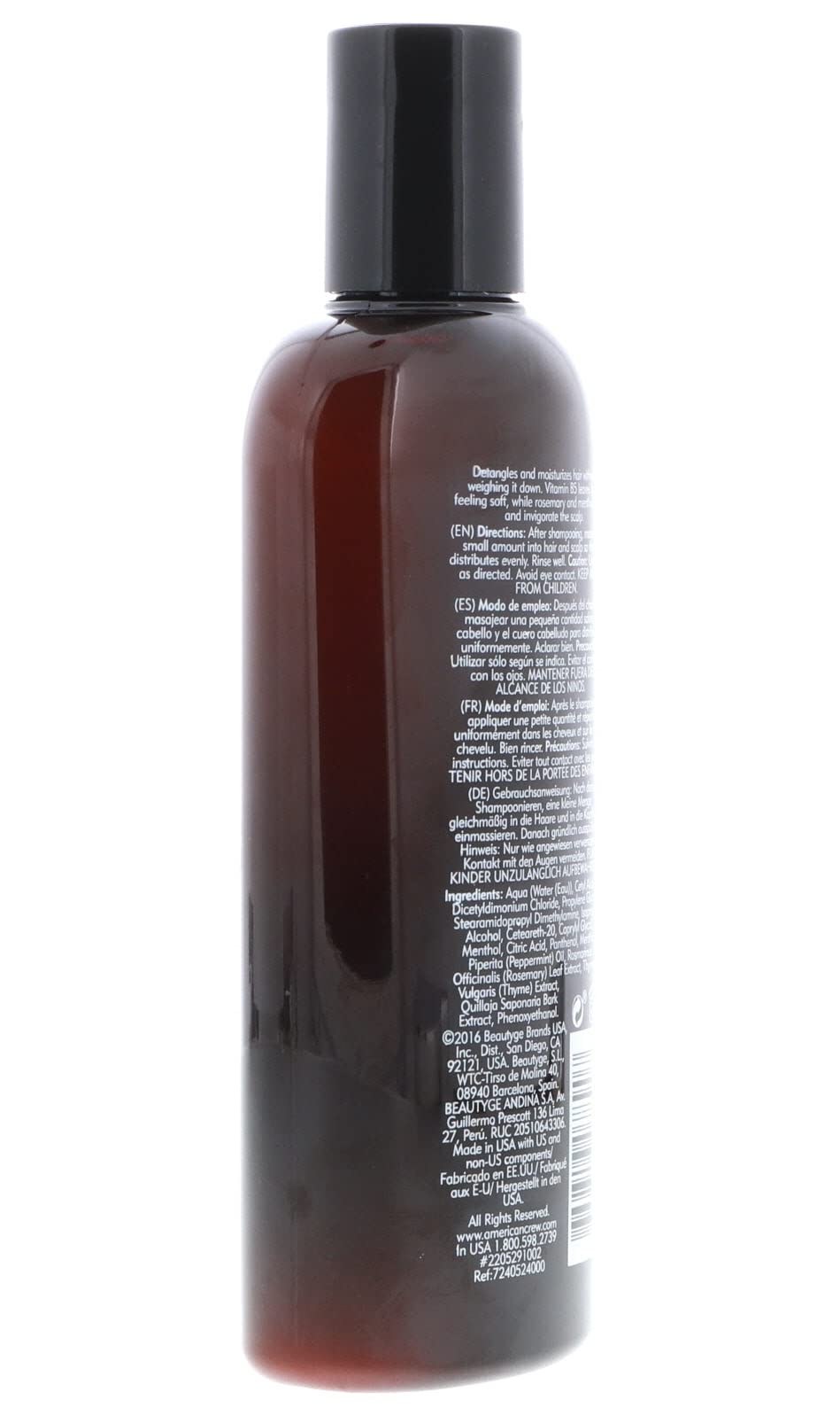 Packaging label of American Crew Stimulating Daily Conditioner