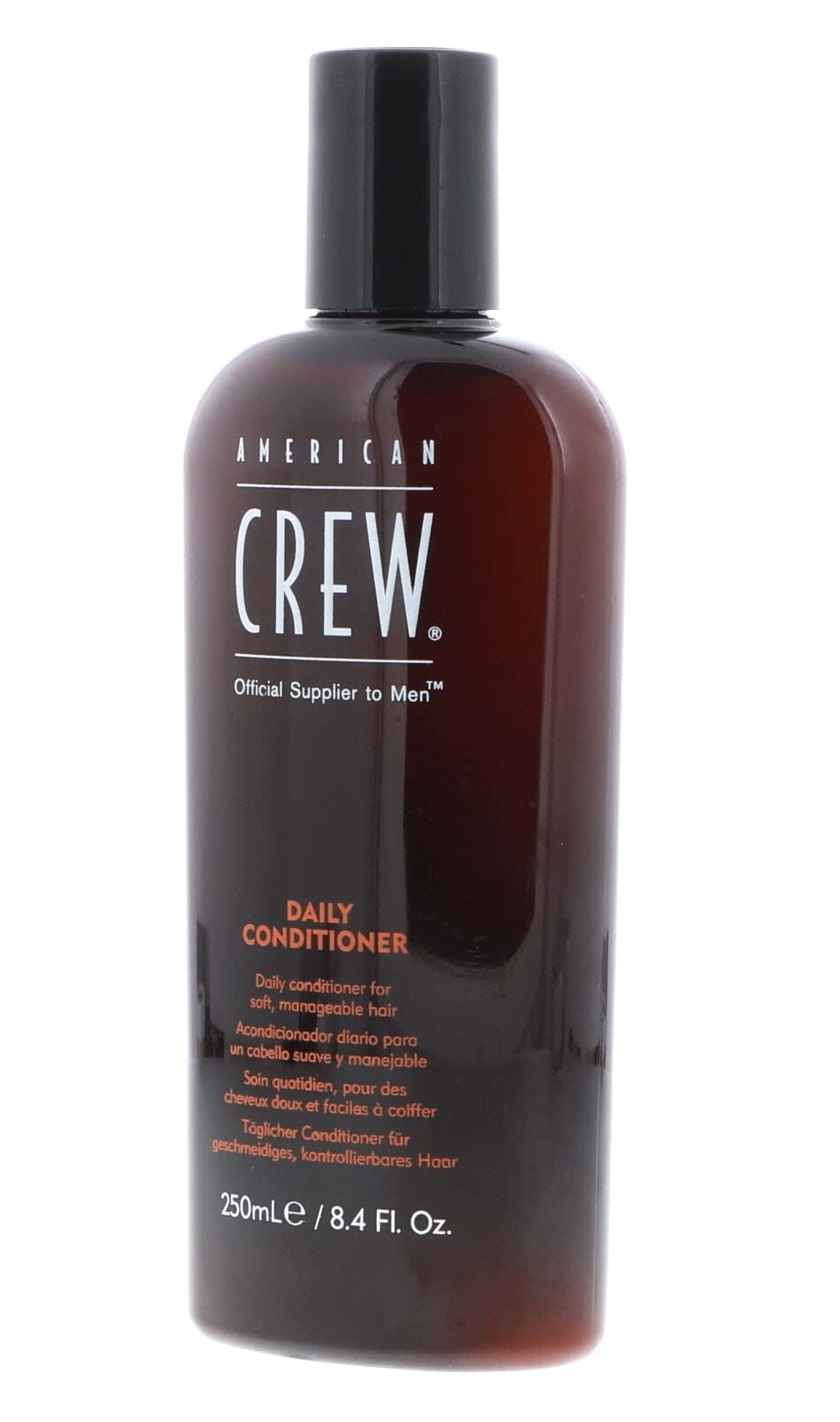 Close-up of conditioner pour from American Crew Stimulating Daily Conditioner