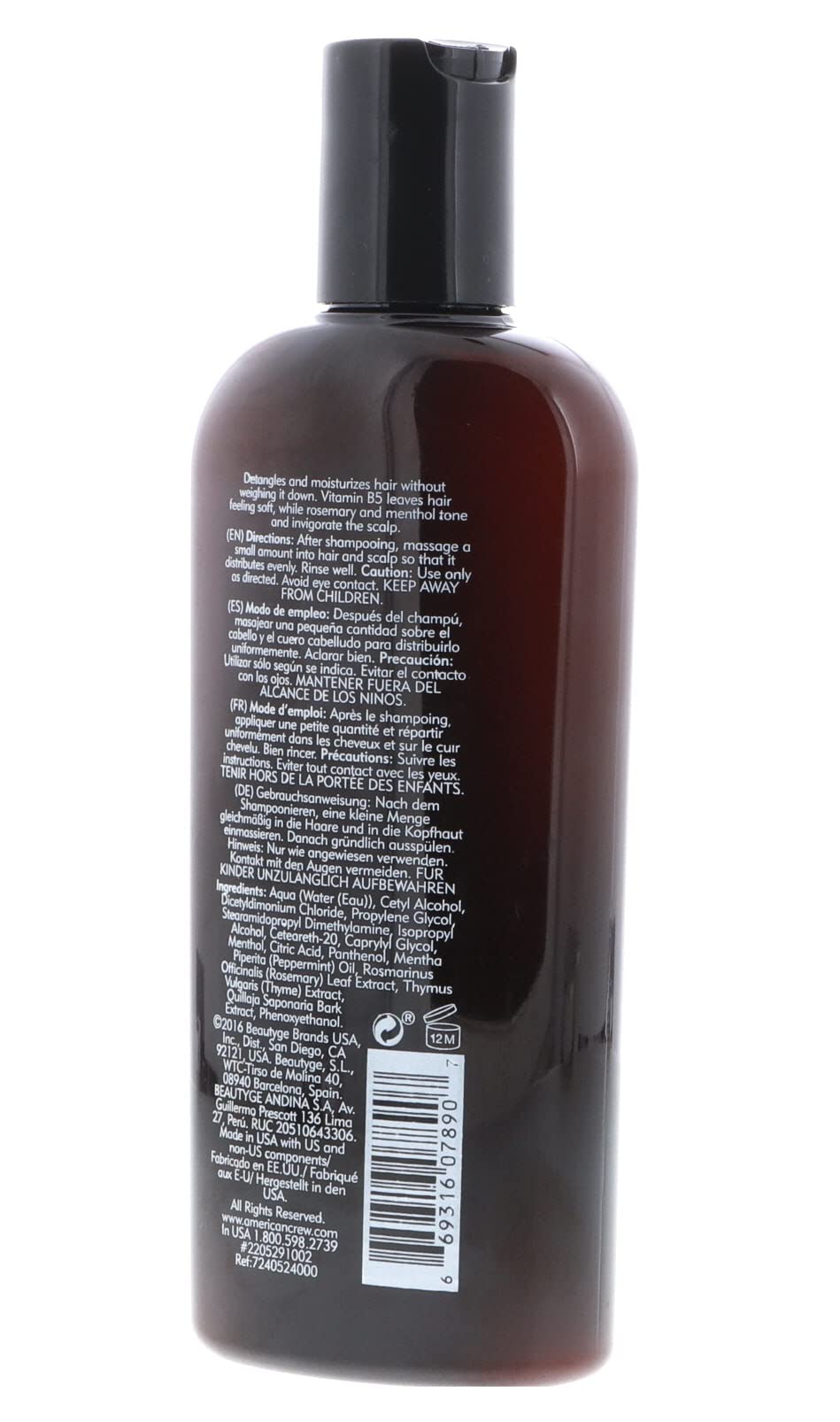 Rinsing hair after applying American Crew Stimulating Daily Conditioner