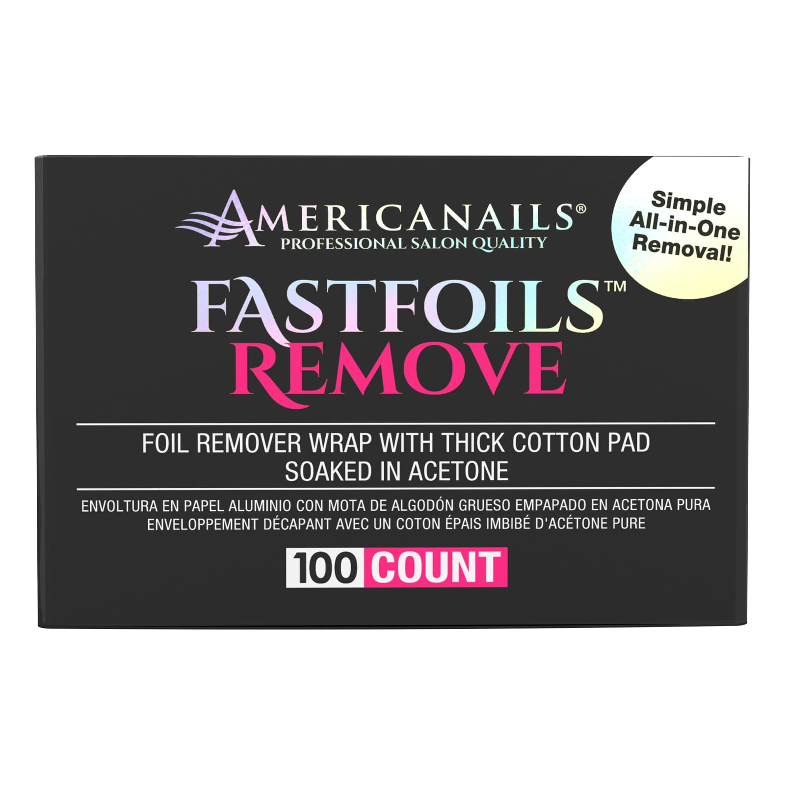 Americanails FastFoils removes gel and acrylic nails with salon‑quality results.