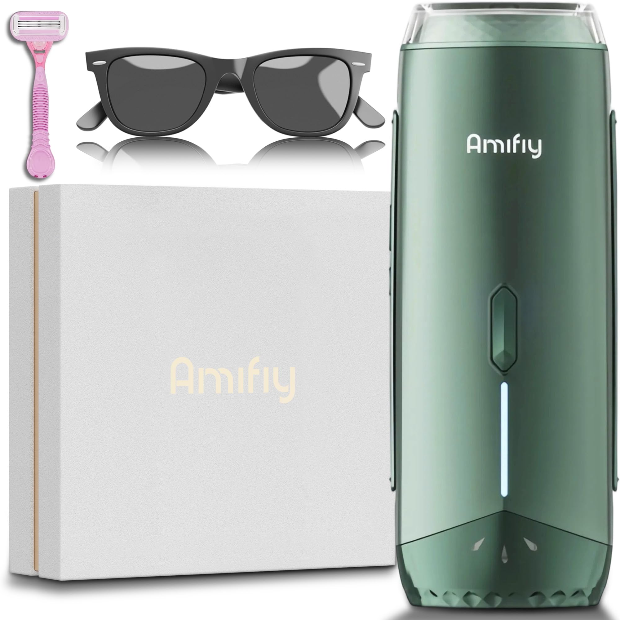 Amifiy Ice Cooling IPL device front view for at-home hair removal