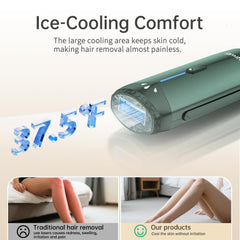 Amifiy Ice Cooling IPL device held for precise facial treatment